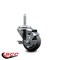 Service Caster 3 Inch Thermoplastic  Rubber Wheel Swivel 34 Inch Threaded Stem Caster with Brake SCC SCC-TS20S314-TPRB-TLB-34212 - alternate 2